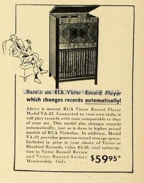 VA-22 ; RCA RCA Victor Co. (ID = 1570189) R-Player