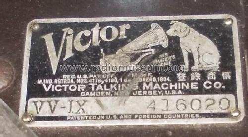 Victrola VV-IX ; RCA RCA Victor Co. (ID = 2289653) TalkingM