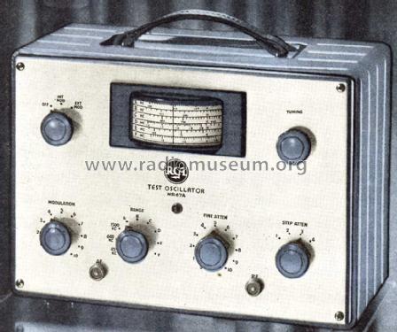 WR-67A Test Oscillator; RCA RCA Victor Co. (ID = 1234433) Equipment