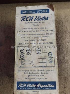 575MX; RCA Victor; Buenos (ID = 2914637) Radio