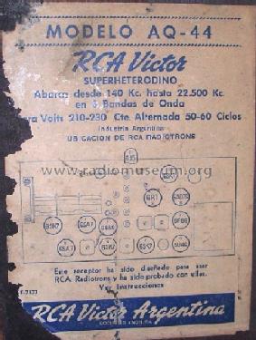 AQ-44; RCA Victor; Buenos (ID = 818580) Radio