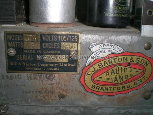 5T-5 ; RCA Victor (ID = 2961896) Radio