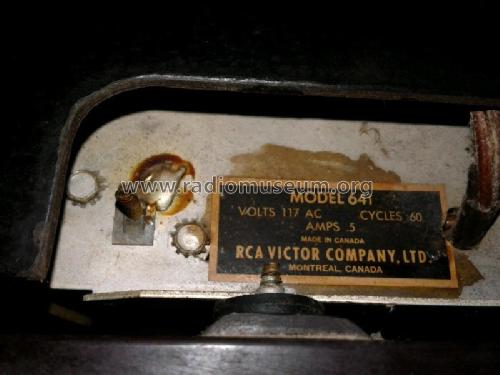 641 ; RCA Victor (ID = 2356740) Radio