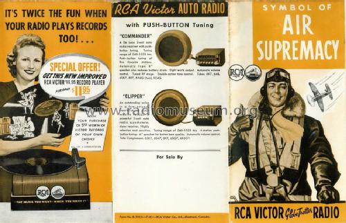 Commander ; RCA Victor (ID = 1359559) Car Radio