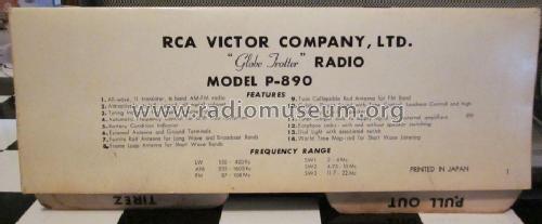 Globe Trotter P-890 ; RCA Victor (ID = 2687008) Radio