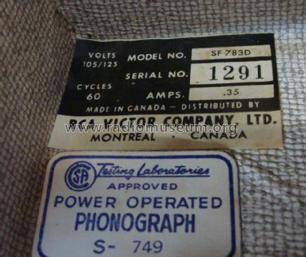 Stereophonic Victrola Diamond Series SF783D; RCA Victor (ID = 1283750) Reg-Riprod