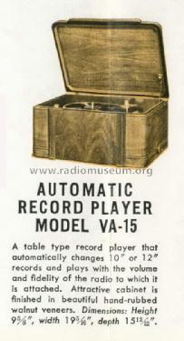 Victrola VA-15; RCA Victor (ID = 1368463) R-Player