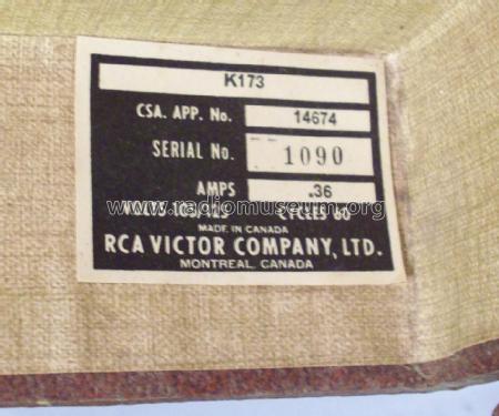 Victrola K173 ; RCA Victor (ID = 1755707) R-Player