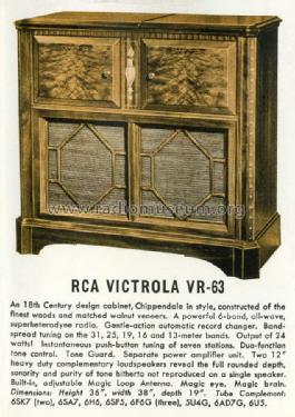 Victrola VR-63; RCA Victor (ID = 1375508) Radio