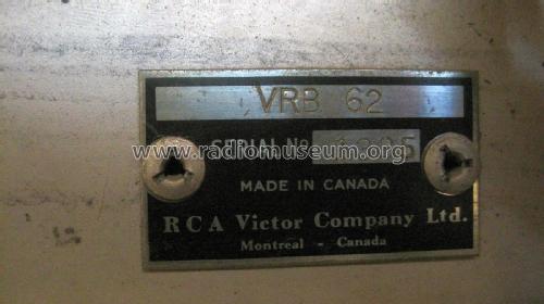 VRB-62 ; RCA Victor (ID = 2025041) Radio