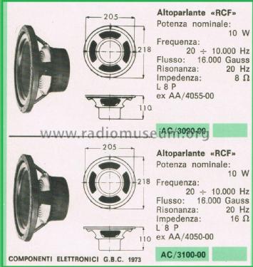 Altoparlante L 8 P; RCF; Reggio Emilia (ID = 3110562) Speaker-P