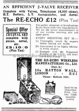 The Re-Echo ; Re-Echo Wireless Mfg (ID = 2504493) Radio