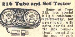 Tube and Set Tester 216; Readrite Meter Works (ID = 241695) Equipment