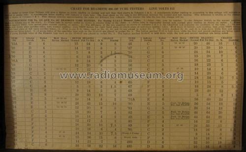 Tube Tester 406; Readrite Meter Works (ID = 2176791) Ausrüstung