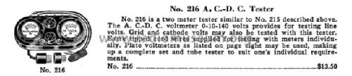 Tube and Set Tester 216; Readrite Meter Works (ID = 1436071) Equipment