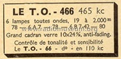 Super TO466; Réalt, Poirette et (ID = 1669995) Radio