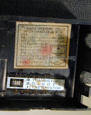 Eight Transistor Mini 1800 ; Realtone Electronics (ID = 2014864) Radio