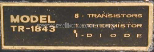 Eight Transistor 'Aristocrat' TR-1843; Realtone Electronics (ID = 1335279) Radio