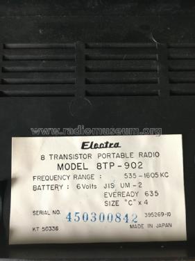 Electra High Sensitivity 8 Transistor 8TP-902; Unknown - CUSTOM (ID = 2743028) Radio