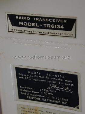 Radio Transceiver TR6134; Realtone Electronics (ID = 1951572) Citizen