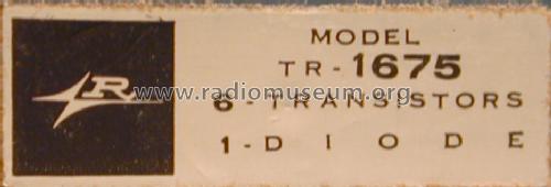 Six Transistor TR-1675; Realtone Electronics (ID = 1040419) Radio