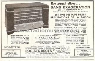 Beethoven PP8; Recta; Paris (ID = 504208) Radio
