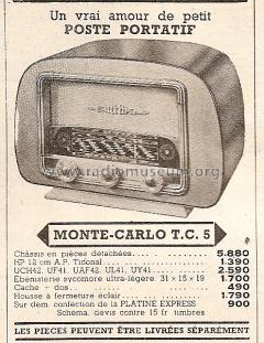 Monte-Carlo TC5; Recta; Paris (ID = 527637) Radio