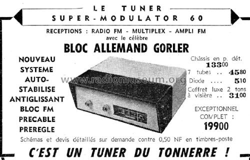 Super Modulator 60; Recta; Paris (ID = 2511208) Radio