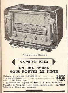 Vampyr VI-53; Recta; Paris (ID = 526595) Radio