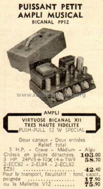 Virtuose Bicanal PP12; Recta; Paris (ID = 577299) Ampl/Mixer