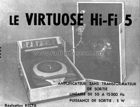 Virtuose Hi-Fi 5; Recta; Paris (ID = 519996) Ampl/Mixer