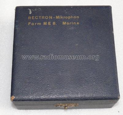 Kohlemikrophon ME 8; Rectron GmbH; Berlin (ID = 2442972) Micrófono/PU