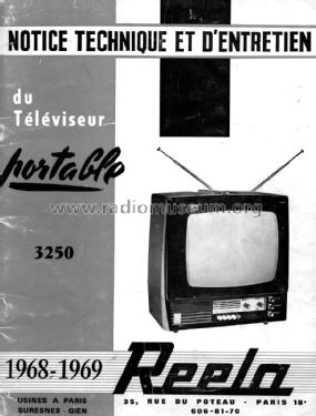 Téléviseur portable 3250; Reela-Radio, Reela- (ID = 1876612) Television