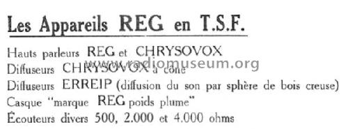 Diffuseur à cône Chrysovox ; Reignoux; J. REG; (ID = 1670588) Speaker-P