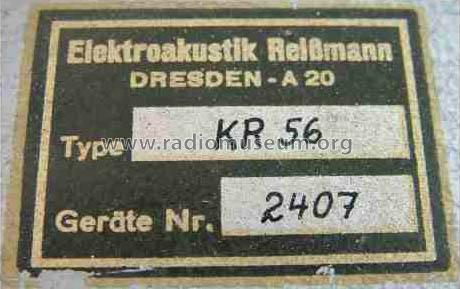 KR56; Reissmann (ID = 525621) Ampl/Mixer