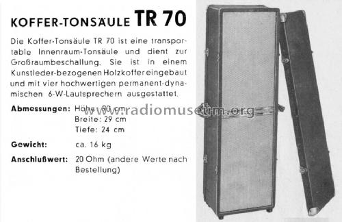 Tonsäule TR70; Reissmann (ID = 1283001) Altavoz-Au