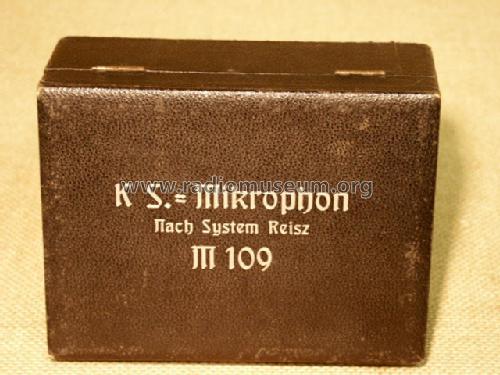 KS-Mikrophon M109; Reisz, Eugen, (ID = 764046) Microphone/PU