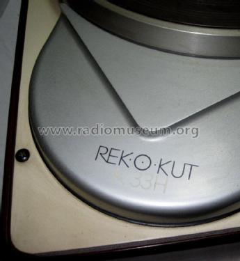 Turntable K33H; Rek-O-Kut company; (ID = 2111248) Ton-Bild