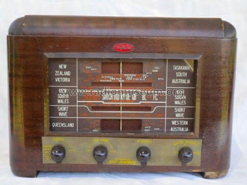 Sky-Raider Wood Mantel 5 valve DW; Reliance Radio. (ID = 2090584) Radio