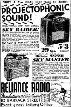 Super Sky Master ; Reliance Radio. (ID = 1872225) Radio