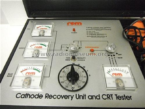 Cathode Recovery Unit and CRT Tester CRV-1; REM Electronic (ID = 1586607) Equipment