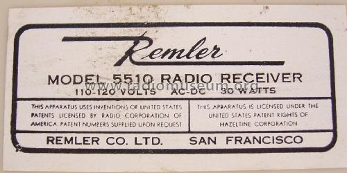 5510 'Scottie Pup' ; Remler Co. Ltd.; San (ID = 1432885) Radio