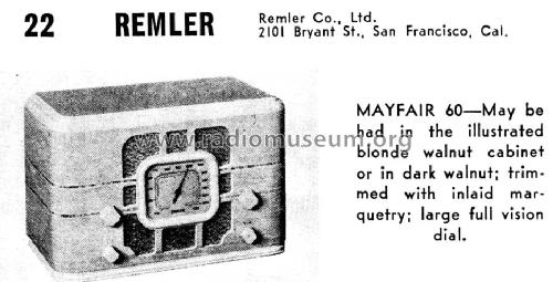 60 ; Remler Co. Ltd.; San (ID = 1006197) Radio