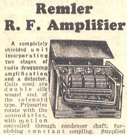 R.F. Amplifier ; Remler Co. Ltd.; San (ID = 242116) RF-Ampl.