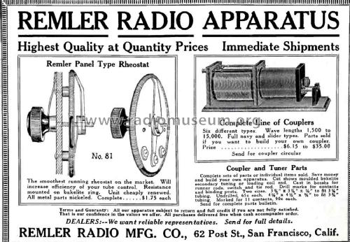 Single Slide Loose Coupler ; Remler Co. Ltd.; San (ID = 2189518) mod-pre26