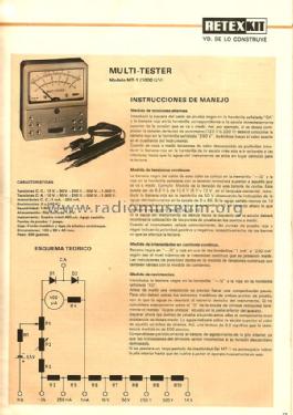 Multi Tester MT1; Retex S.A.; (ID = 2551600) Equipment