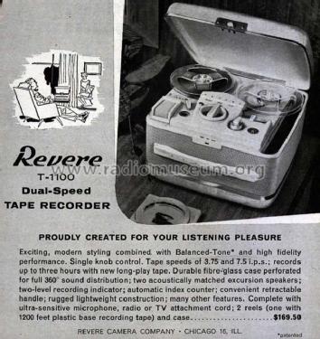 Revere T-1100 Magnette; Revere Camera Co.; (ID = 806146) R-Player