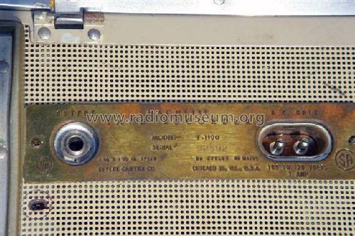 Revere T-1100 Magnette; Revere Camera Co.; (ID = 806272) Sonido-V