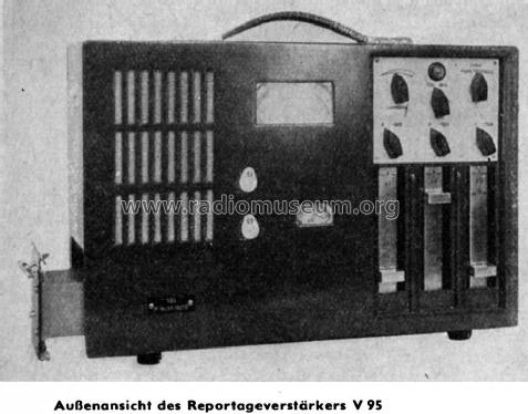 Reportageverstärker V95; Rundfunk- und (ID = 1435484) Ampl/Mixer