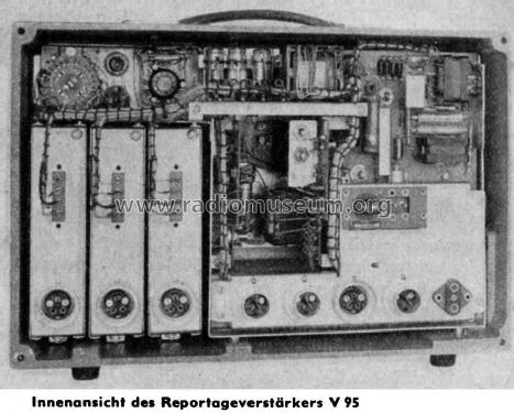 Reportageverstärker V95; Rundfunk- und (ID = 1435485) Ampl/Mixer